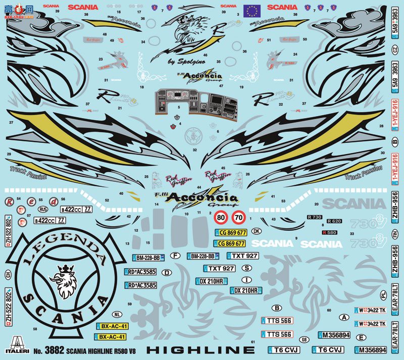  ITALERI  3882 ˹ R560 V8 Highlineɫʨա-