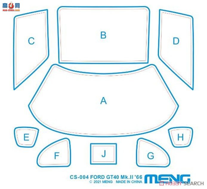 MENG ���� CS-004 ���� GT40 Mk.II `66-