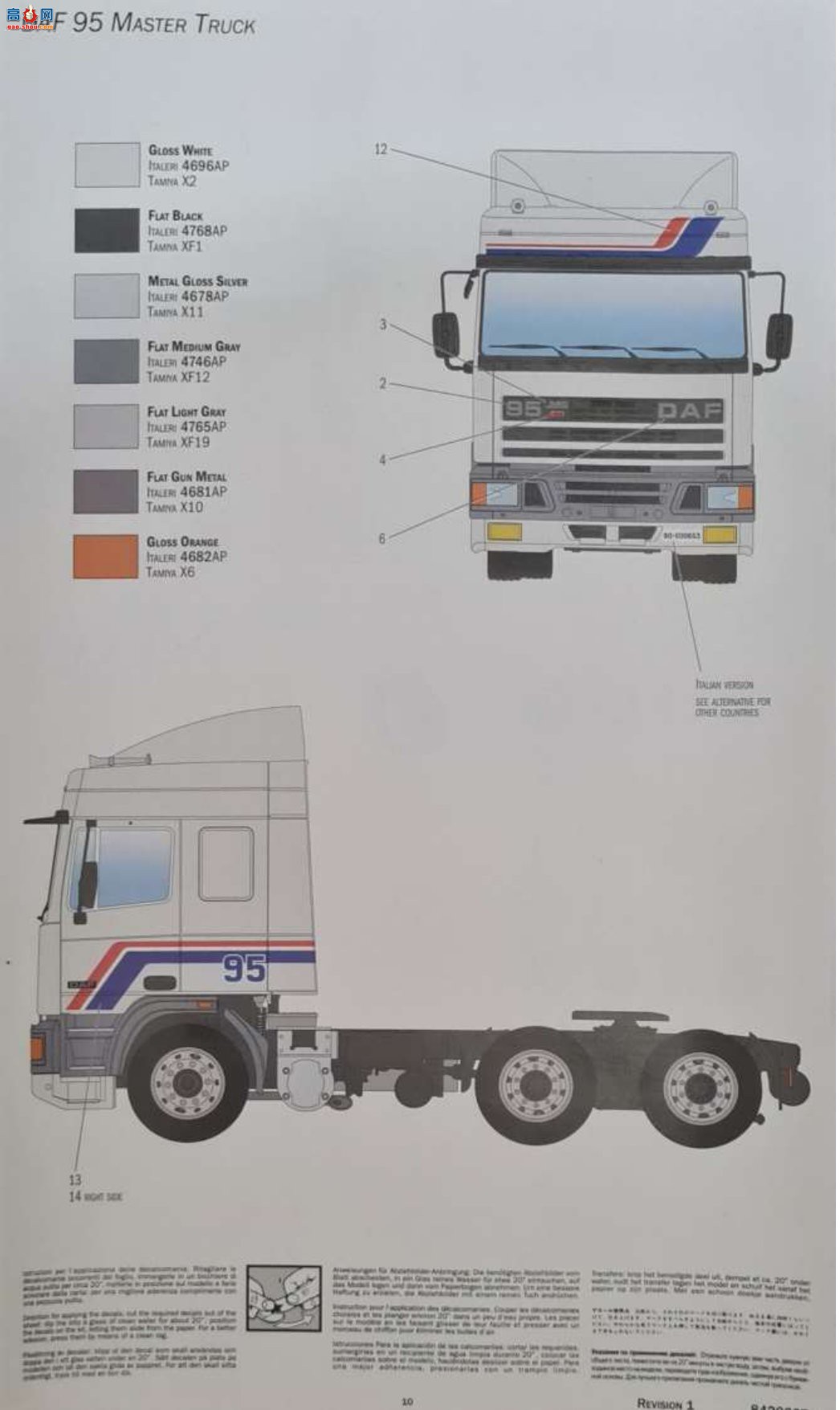 ����� ITALERI ���� 0788 DAF 95 Master ����