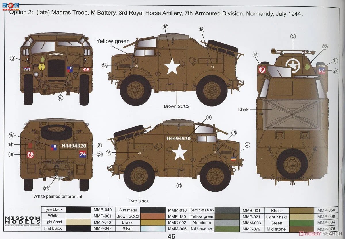 �ڻ� ���� 35GM0066 ��սӢ��½�� C8 Quad Mk.II ������ 4x4 Ұս�ڱ�ǣ����-
