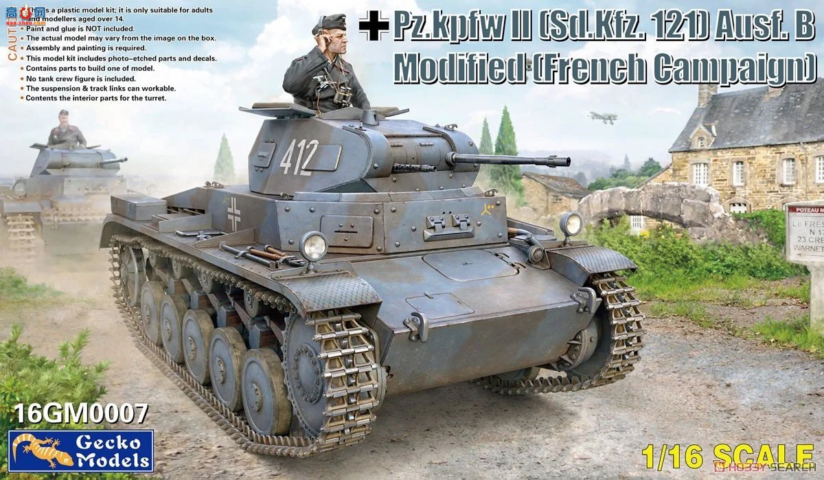 �ڻ� ̹�� 16GM0007 Panzer II Sd.Kfz.121c��ABC��װ�ͣ�����ǰ�ߣ�-