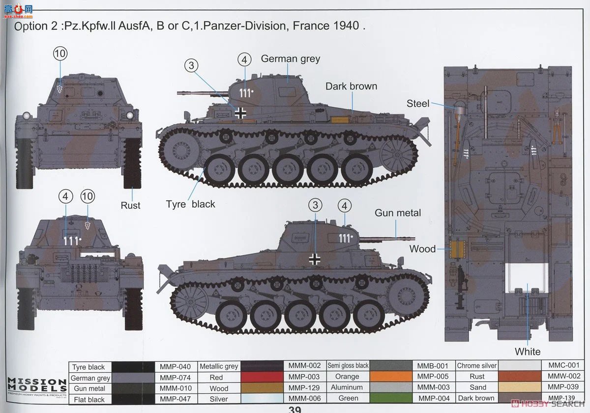 �ڻ� ̹�� 16GM0007 Panzer II Sd.Kfz.121c��ABC��װ�ͣ�����ǰ�ߣ�-