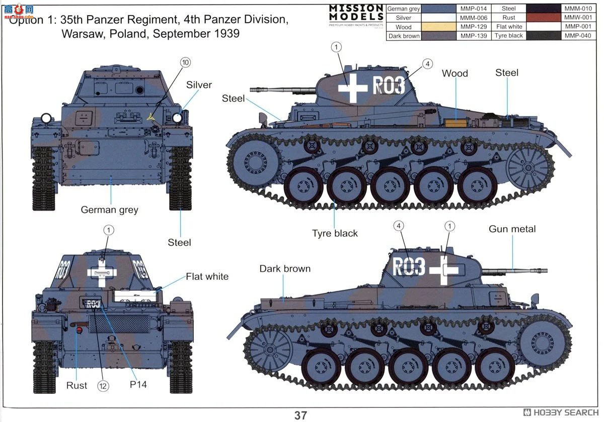 �ڻ� ̹�� 16GM0008 Panzer II Sd.Kfz.121 ABC��