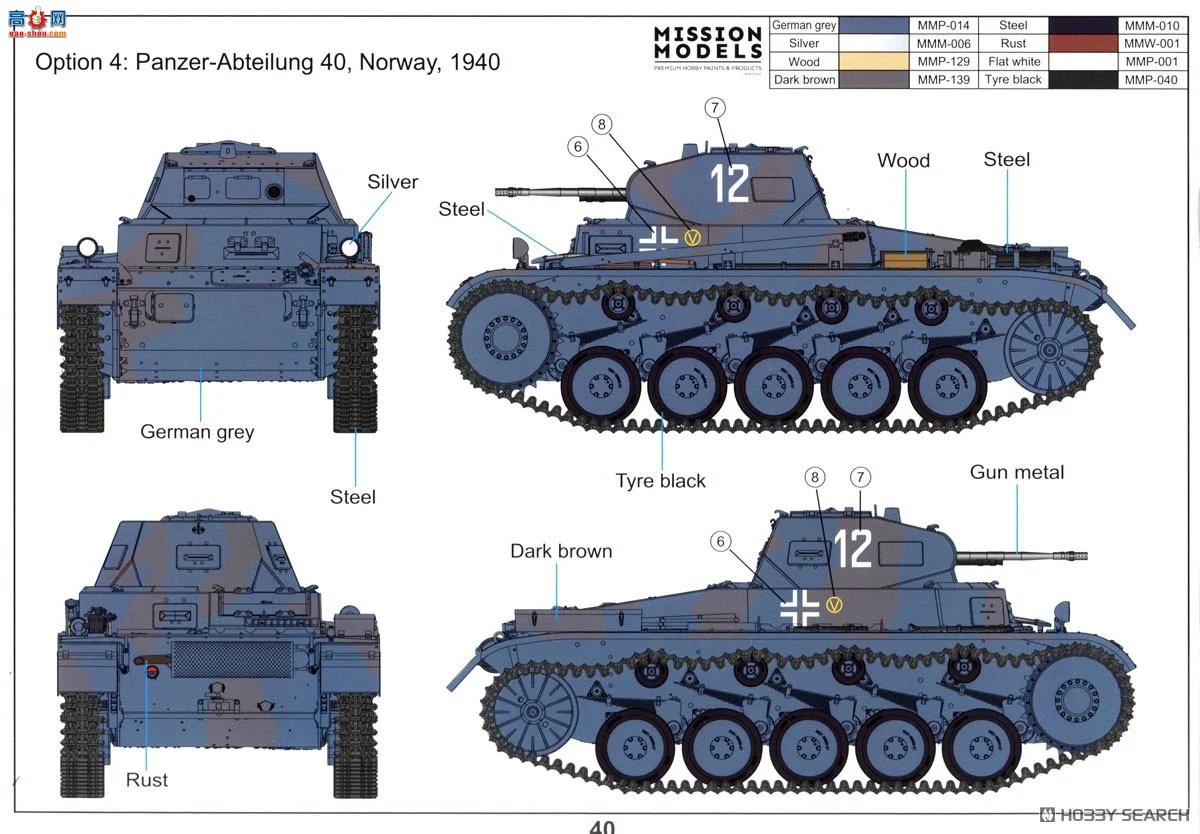 �ڻ� ̹�� 16GM0008 Panzer II Sd.Kfz.121 ABC��