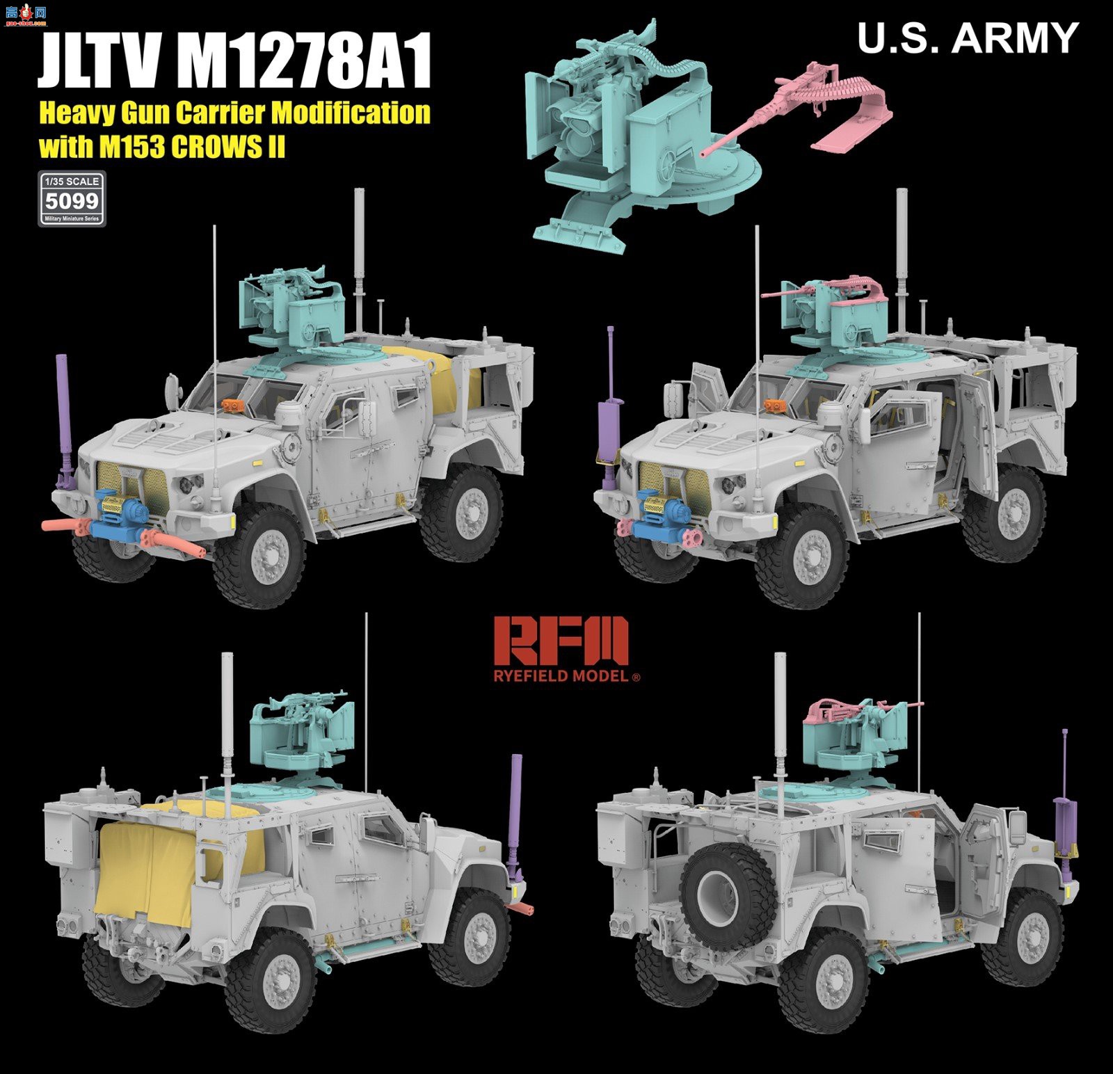 ���� װ�׳� 5099 JLTV M1278A1 M153 CROWS II�����ڼܸ�װ