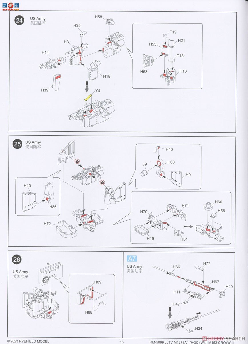 ���� װ�׳� 5099 JLTV M1278A1 M153 CROWS II�����ڼܸ�װ