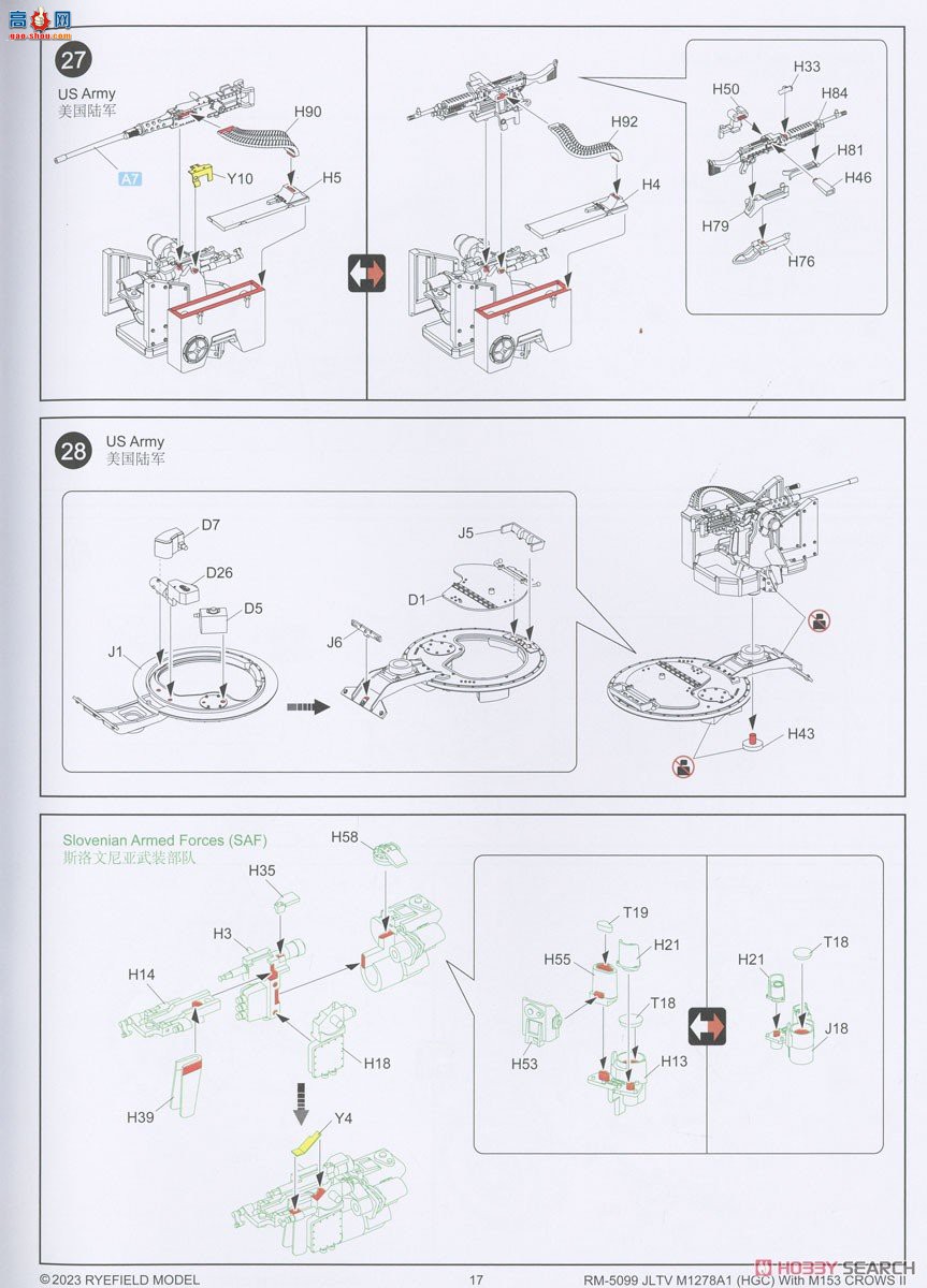 ���� װ�׳� 5099 JLTV M1278A1 M153 CROWS II�����ڼܸ�װ