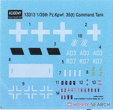 ������ ̹�� AM13313 ��Pz.bef.wg.35(t)ָ��̹��