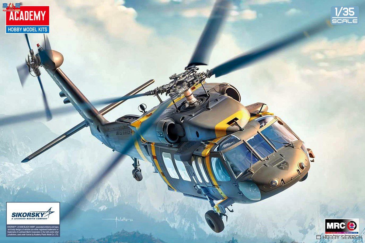 ������ACADEMY ֱ���� AM12135 UH-60M��ӥ