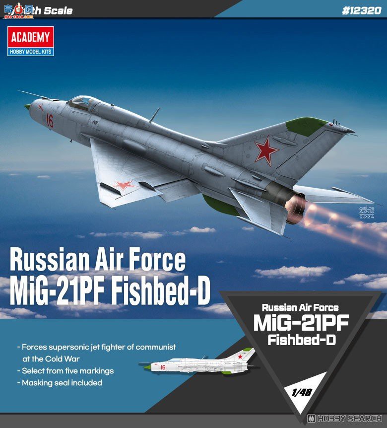 ������ACADEMY ս���� AM12320 Mig-21PF Fishbed D