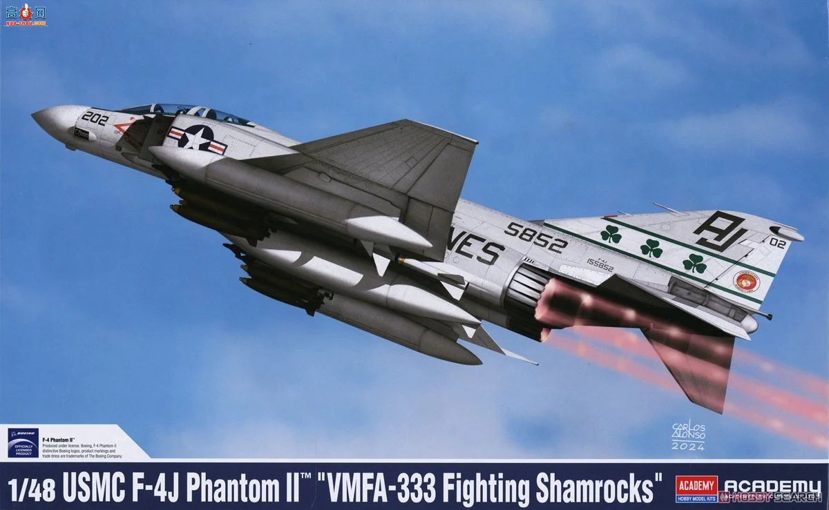 ������ACADEMY ս���� AM12356 F-4J ��Ӱ II `VMFA-333 ��Ҷ��`