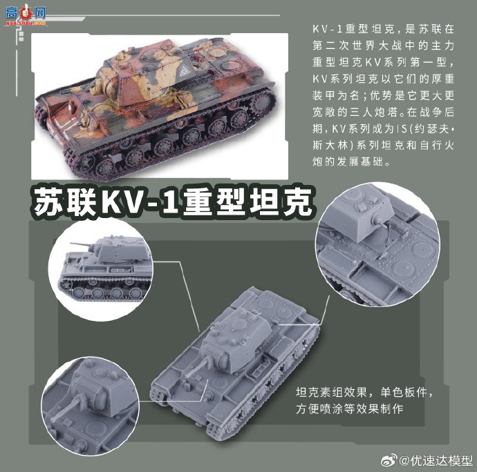 �����ٴ���Ʒ��1/144����KV-1��KV-1S��KV-2�ͱ�KV-3