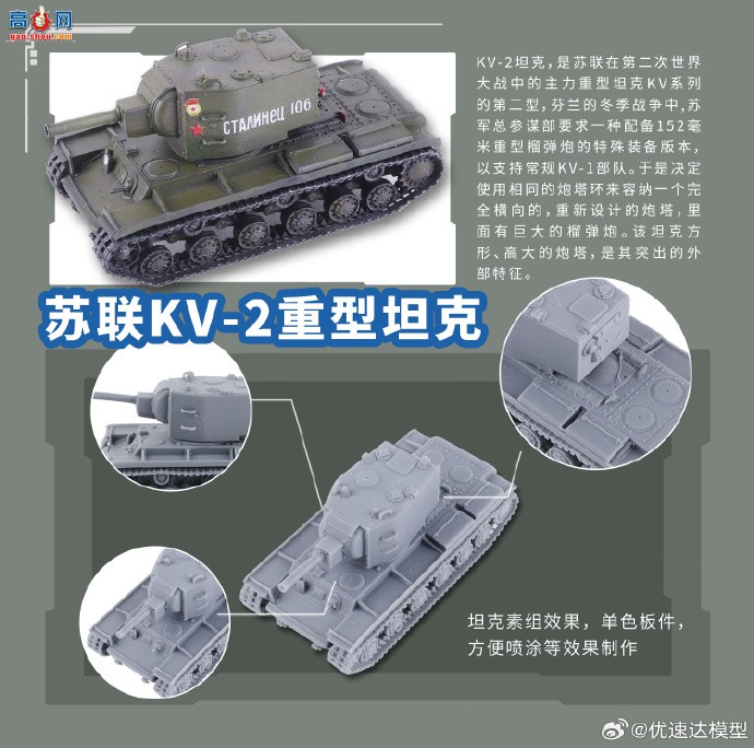 �����ٴ���Ʒ��1/144����KV-1��KV-1S��KV-2�ͱ�KV-3