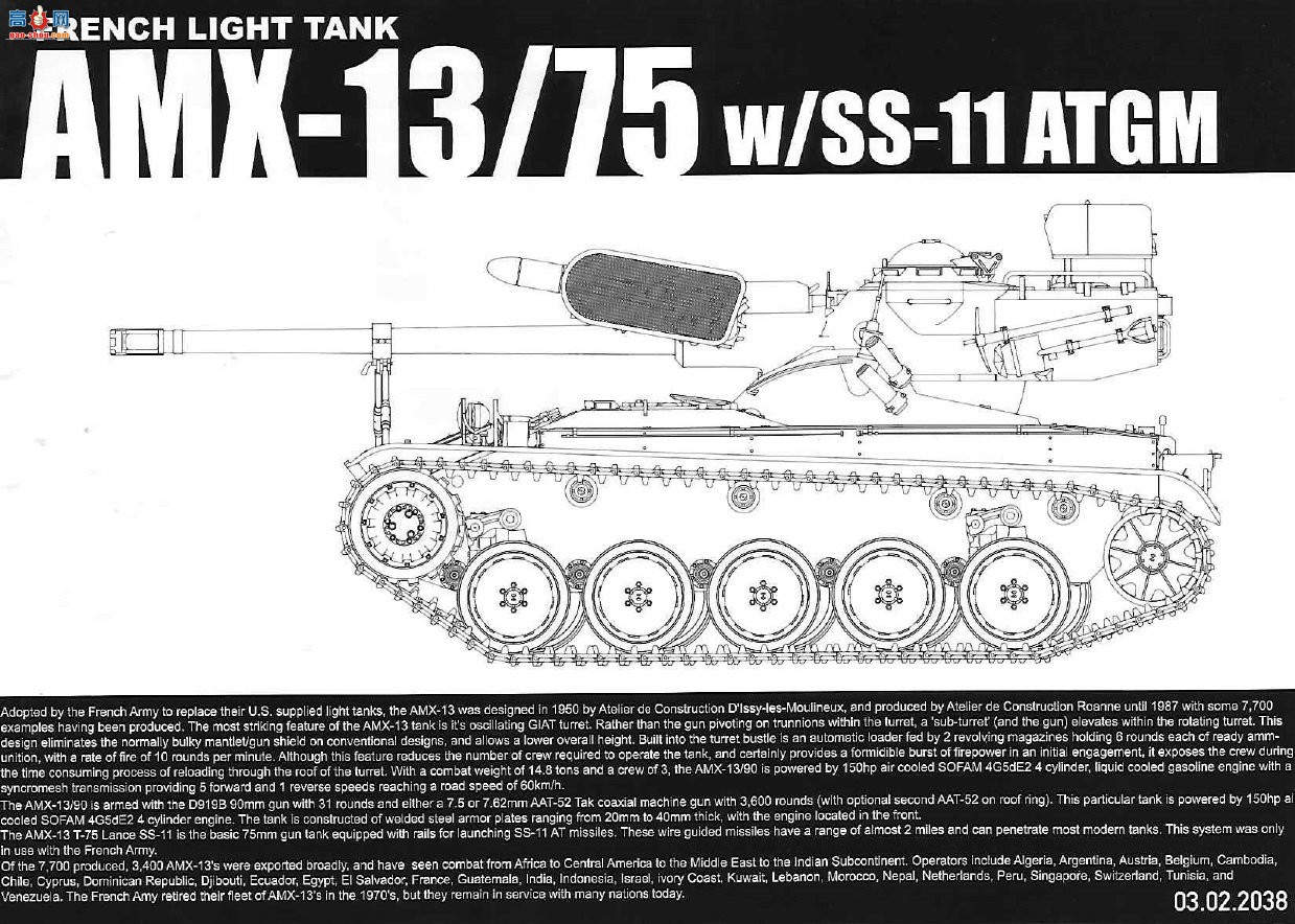 ���� TAKOM ս�� 2038 ����AMX-13/75����̹��SS11 ATGM