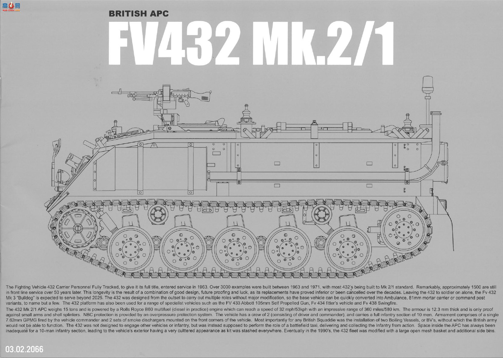 ���� TAKOM ս�� 2066 Ӣ��FV432 Mk.2/1װ�����䳵���ڹ�