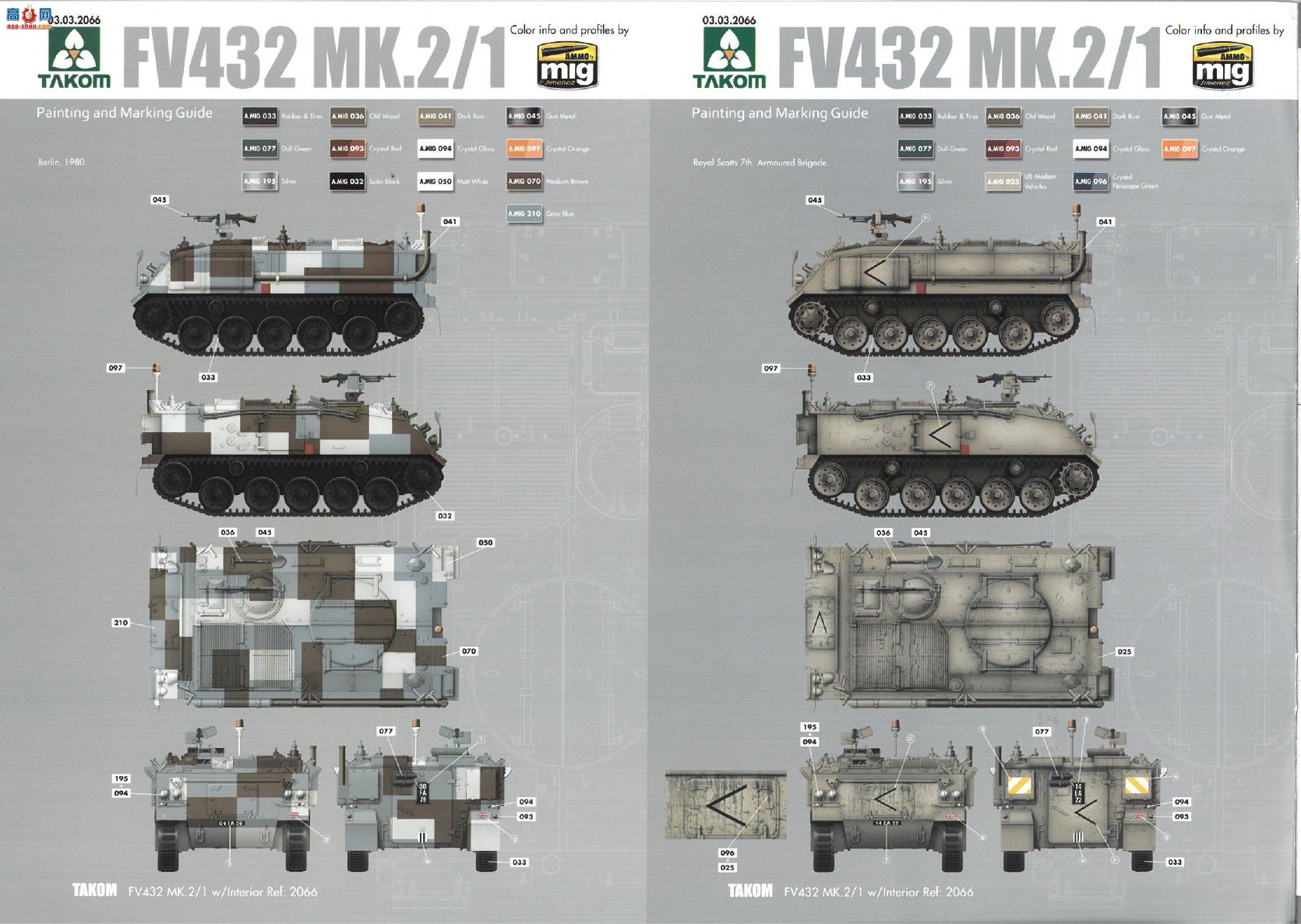 ���� TAKOM ս�� 2066 Ӣ��FV432 Mk.2/1װ�����䳵���ڹ�