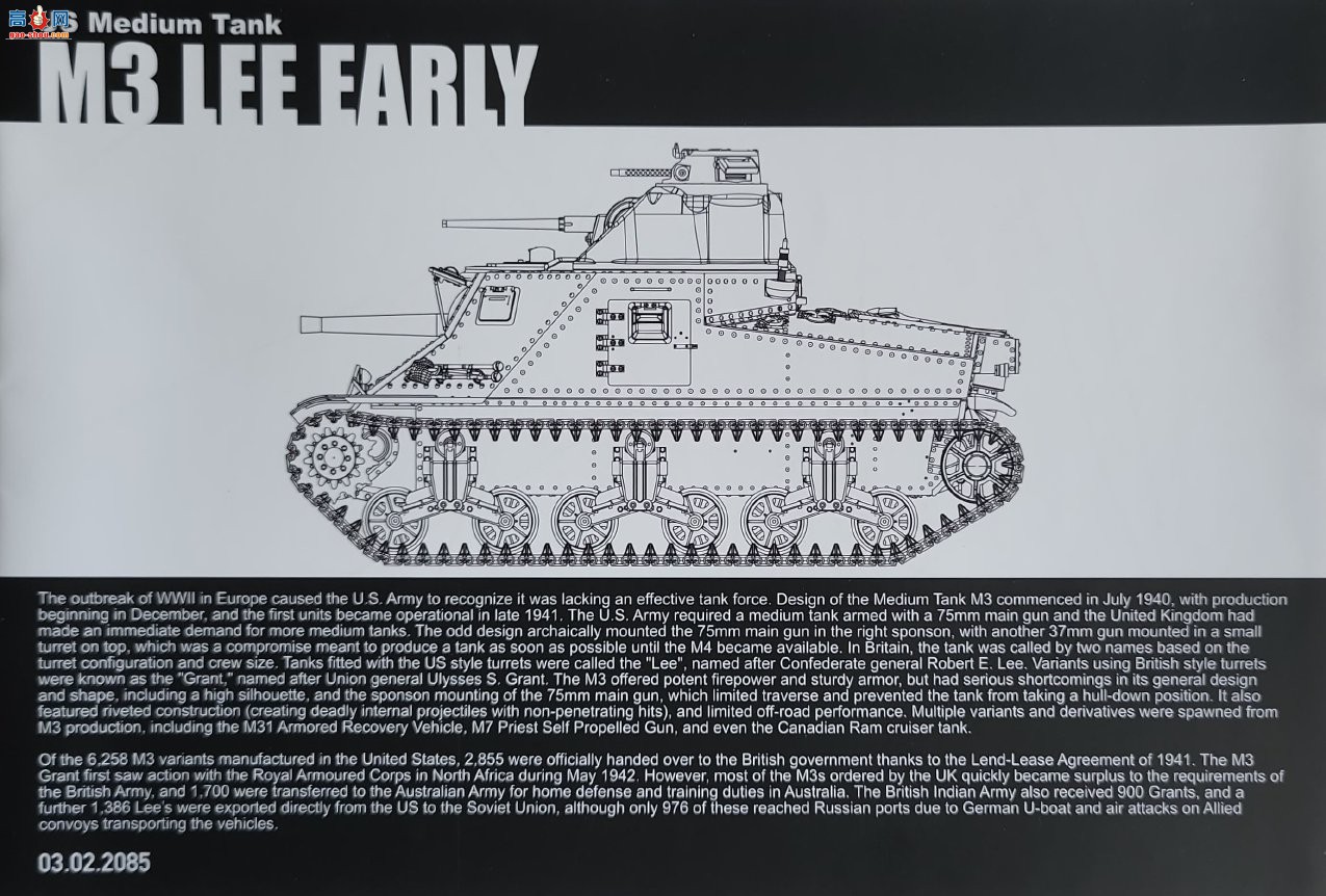 ���� TAKOM ս�� 2085 ���� M3 Lee��̹�� ������