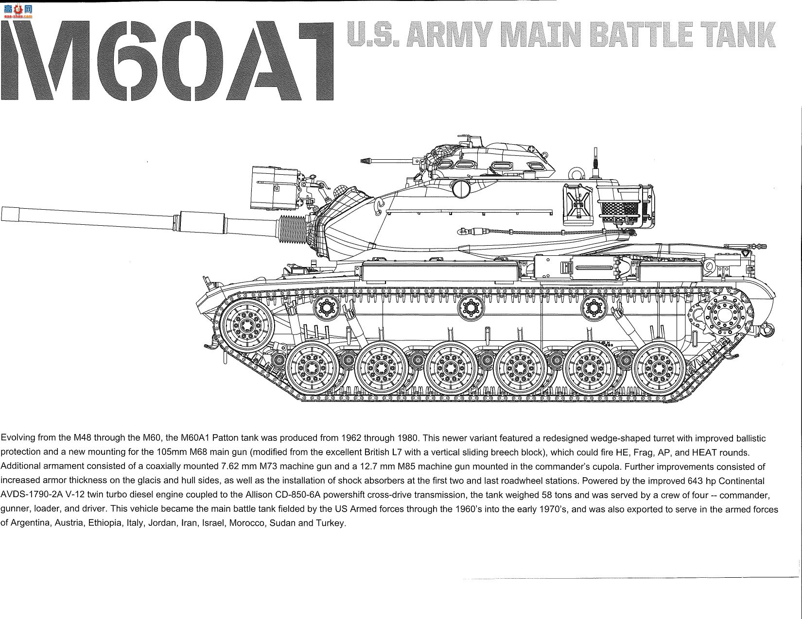 ����TAKOM ̹�� 2132 M60A1������ս̹��