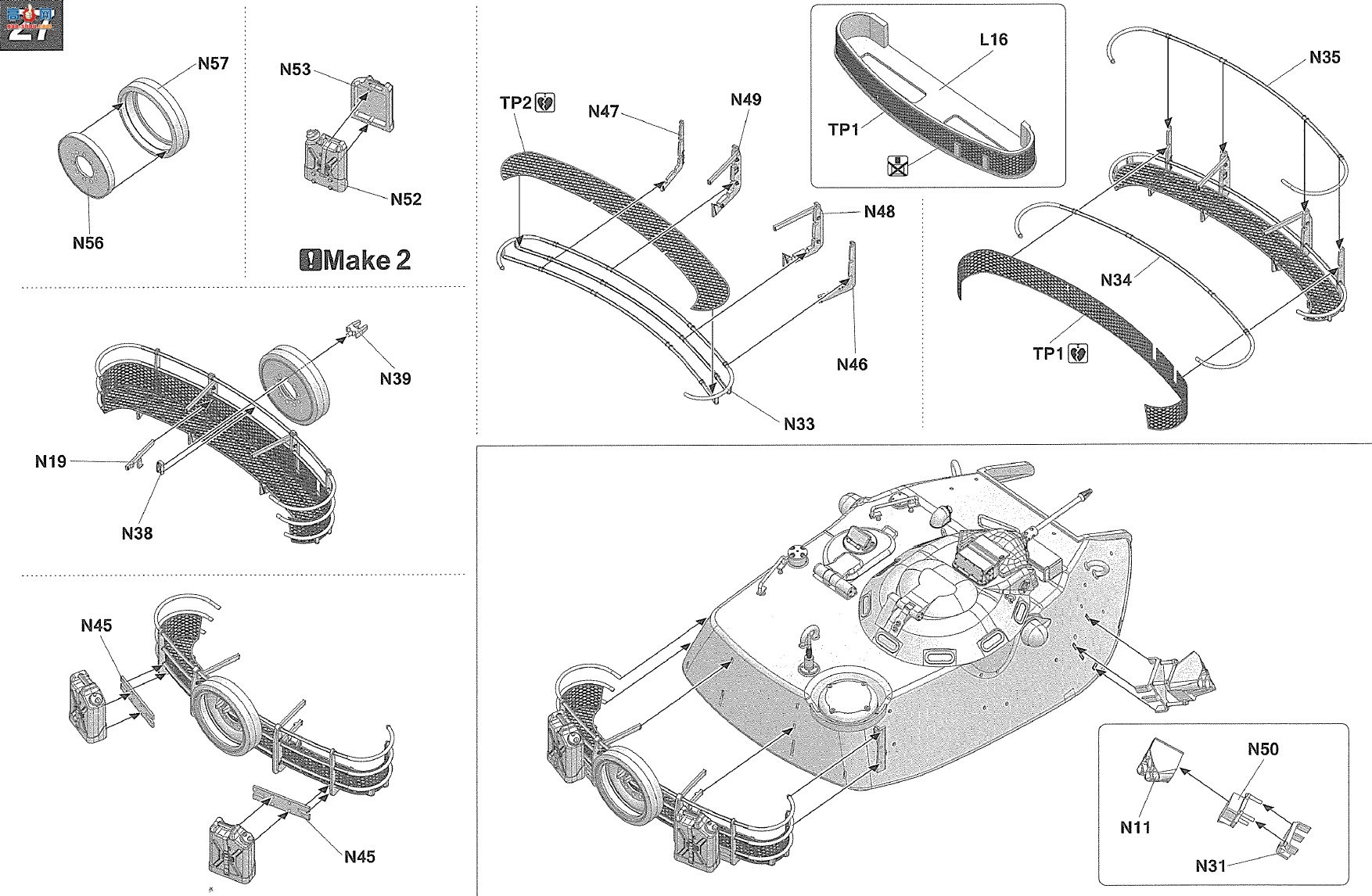 ����TAKOM ̹�� 2142 M60A1��ERA��M9������