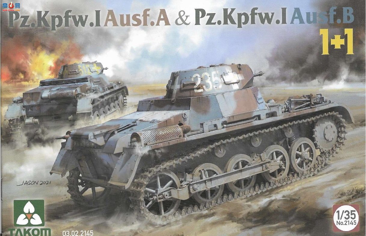 ����TAKOM ̹�� 2145 Panzer I Type A &amp; Type B2