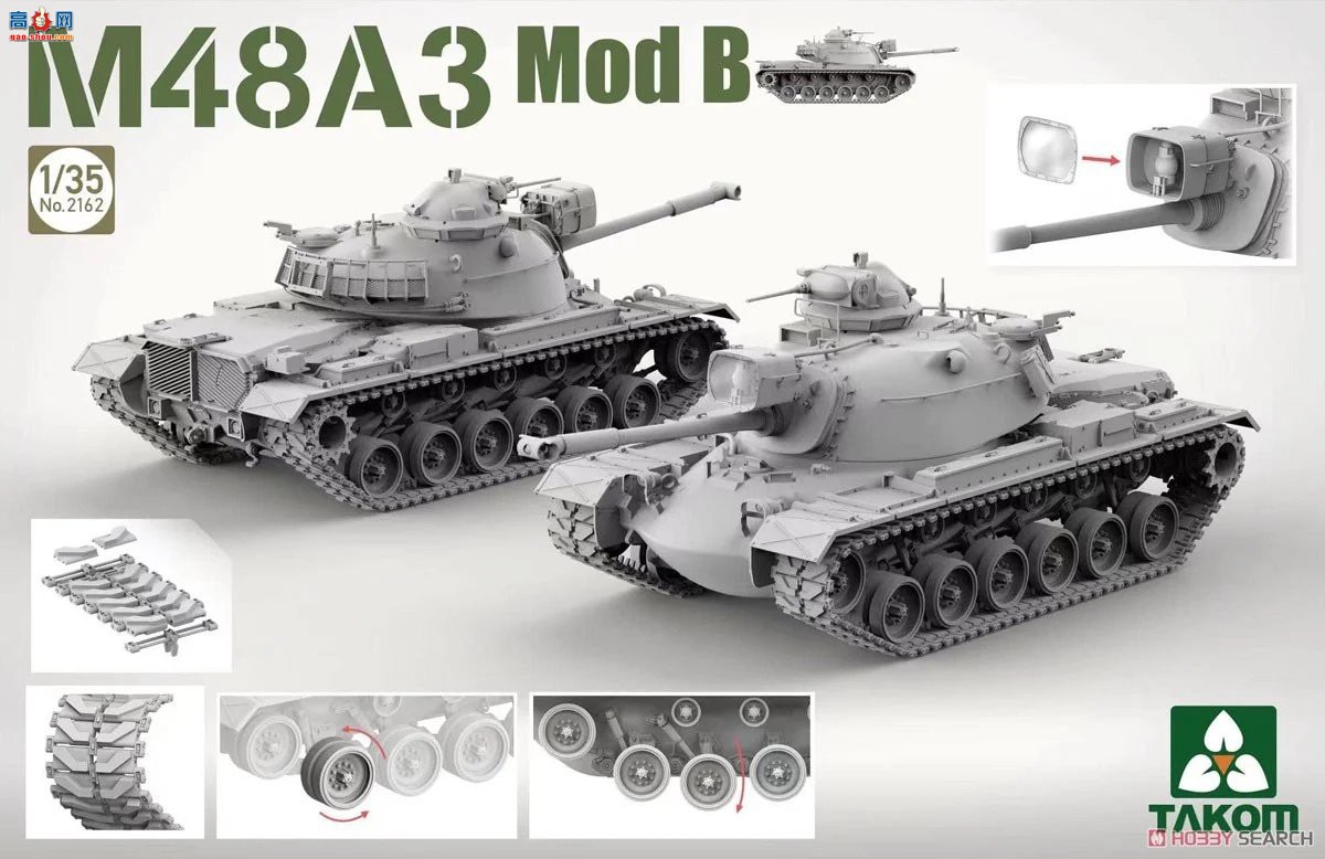 ����TAKOM ̹�� 2162 M48A3 �ͺ�B�Ͷ���ս̹��