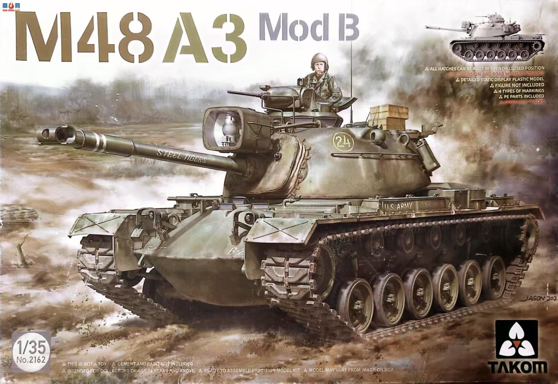 ����TAKOM ̹�� 2162 M48A3 �ͺ�B�Ͷ���ս̹��