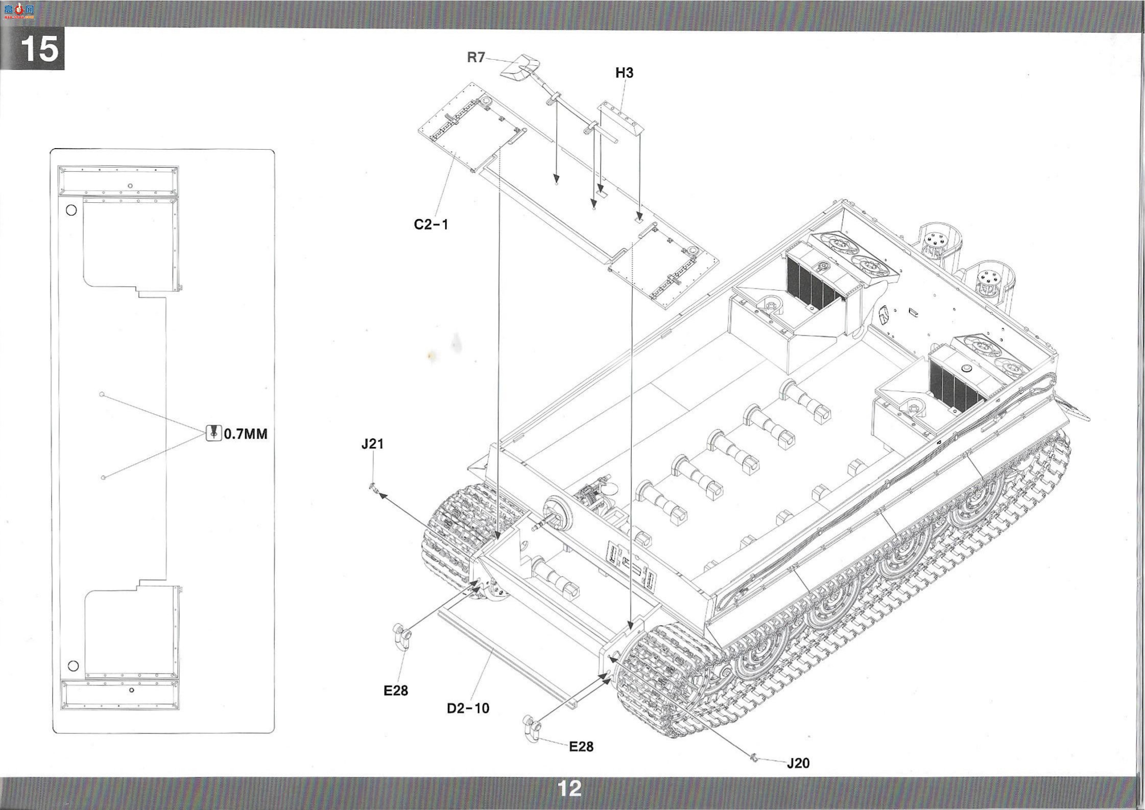 ����TAKOM ̹�� 2192 Sd.Kfz.181 Pz.Kpfw.VI Ausf.E Tiger I`ʵ��ƻ�`3��1