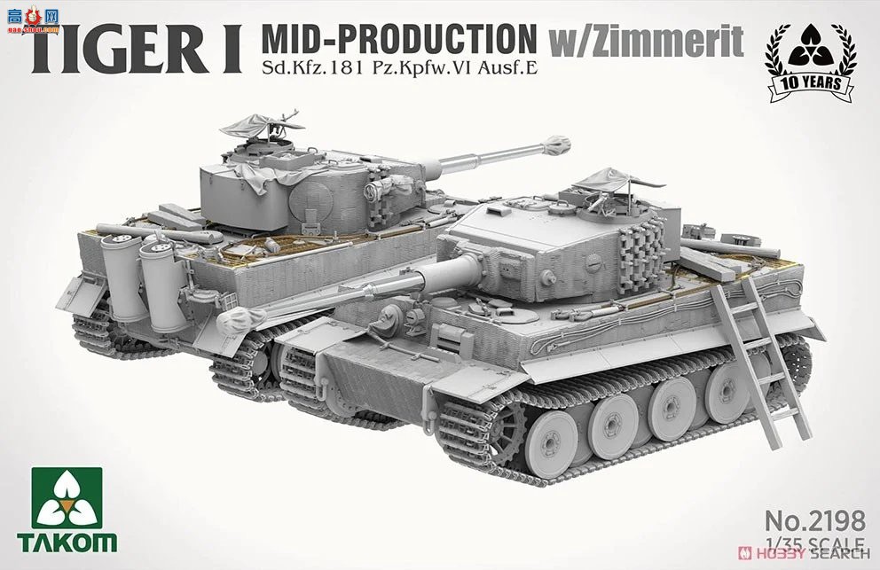 ����TAKOM ̹�� 2198 Sd.Kfz.181 Pz.Kpfw.VI Tiger I�����ʹ�����Ϳ��