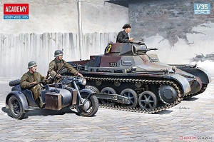 ������ACADEMY ̹�� AM13556 Panzer I Type B & KS750 Ħ��