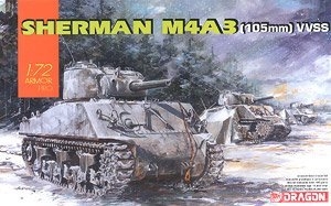 威龙 坦克  7569 美国M4A3(105毫米)VVSS谢尔曼-