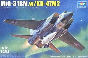 小号手 01697 米格-31BM战斗机挂载“匕首”超音速导弹