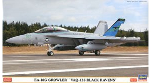 长谷川 战斗机 02000 EA-18G 咆哮者`VAQ-135 黑乌鸦`