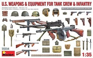 MiniArt 枪械 35334 美国坦克乘员和武器及设备-